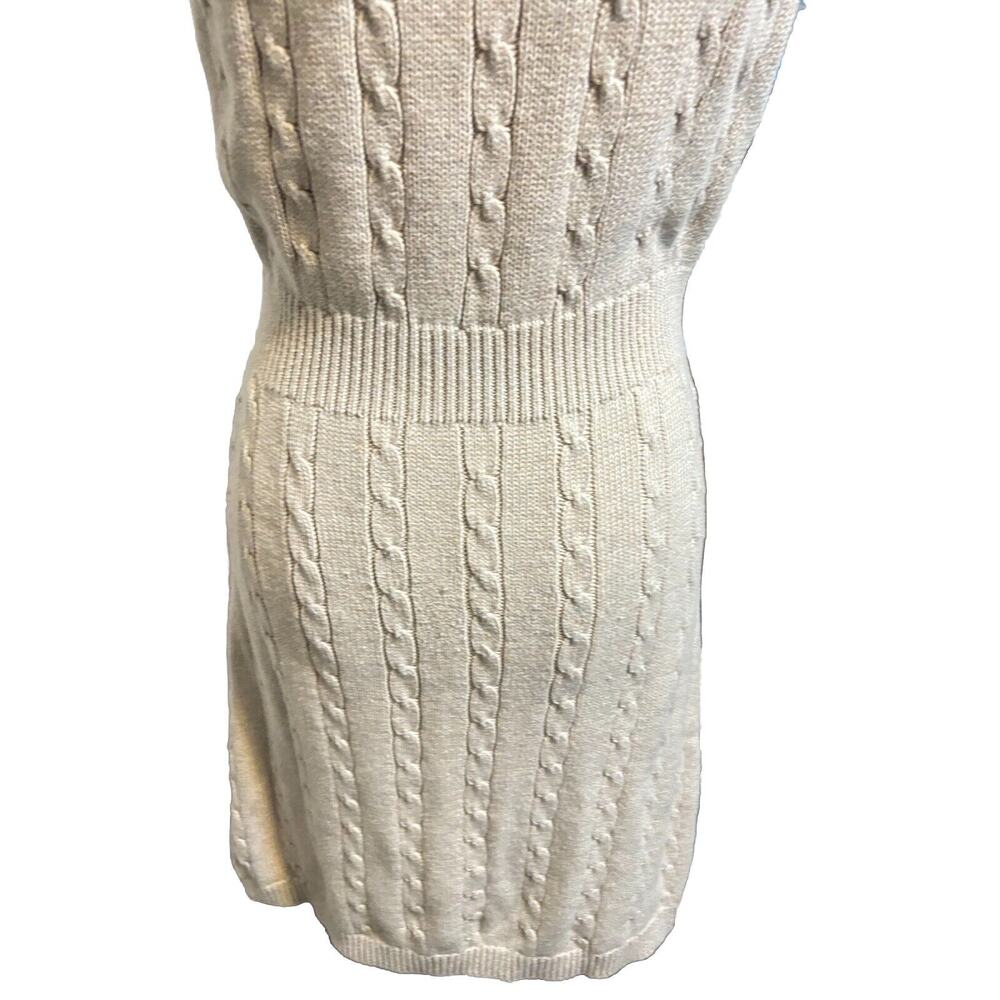 Athleta Womans Medium Cable Knit Sweater Dress Classic Retro Casual Academia - Picture 9 of 10